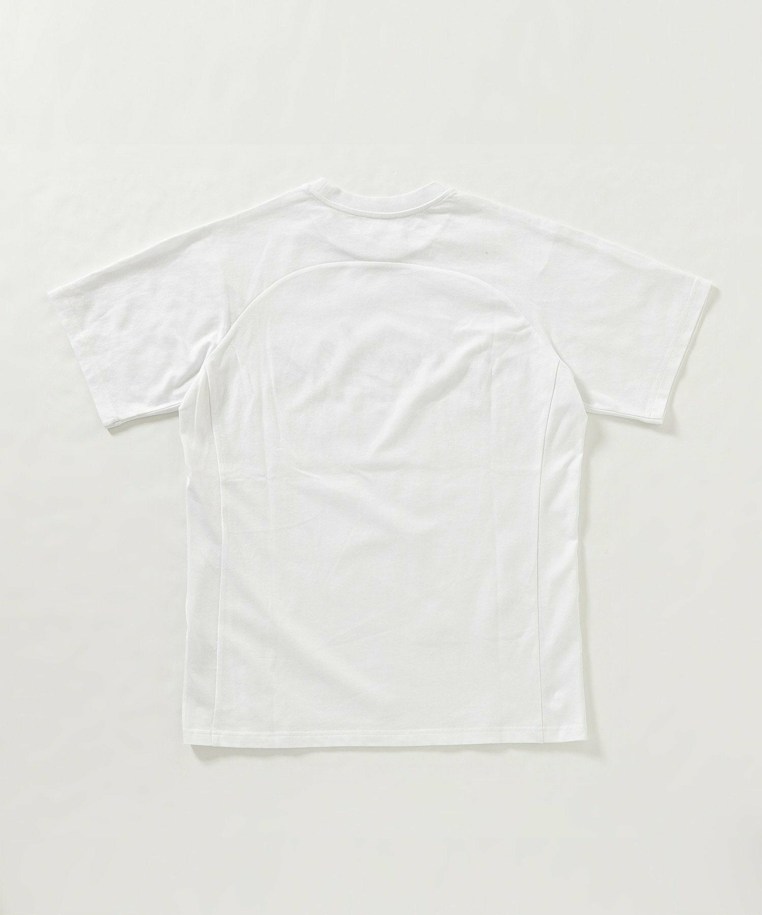 (M)1PIU1UGUALE3 RELAX/UST-24053THメタリックアーチロゴ半袖Tシャツ